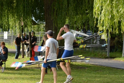 Doug and Marko with the sculls